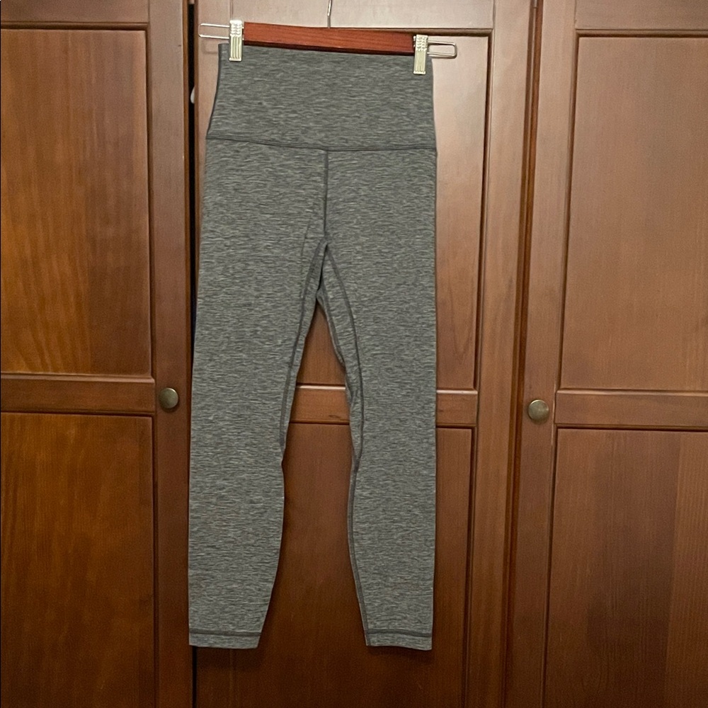 Lululemon Athletica Align Gray High-Waisted Leggings, Ankle  Length Size 4